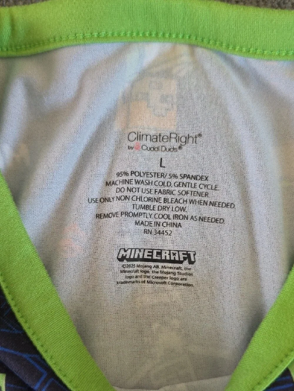 Boys Minecraft Base Layer